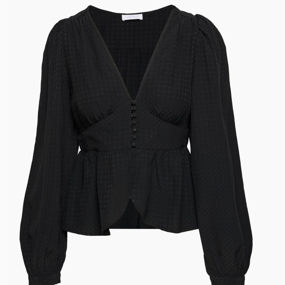 Aritizia Black Little Moon Sardinia Blouse